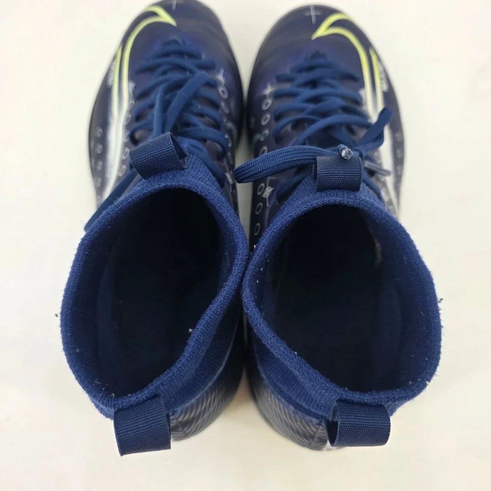 NIKE MERCURIQL SUPERFLY 7 ACADEMY MDS SOCCER SHOES KIDS SIZE 5.5Y WOMENS 7 BLUE